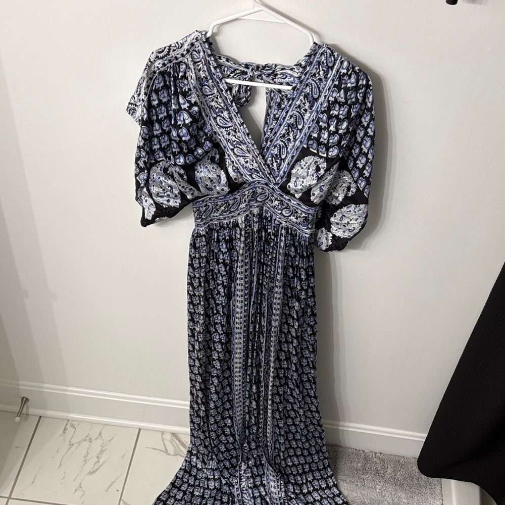 Calypso St. Barth Black and White Maxi Dress